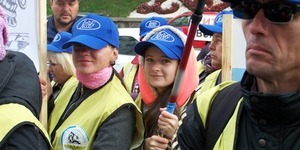 Залізничники вийшли на мітинг