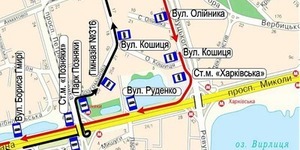 Зміни у роботі зупинок автобусів Дарницького району