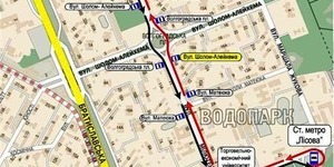 Додаткова автобусна зупинка на вулиці Мілютенка