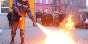 Університет Шевченка відвідали три машини пожежників