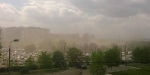 "Піщана буря" пройшла у Дарницькому районі [відео]