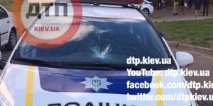 П'яний киянин розбив поліцейський автобмобіль