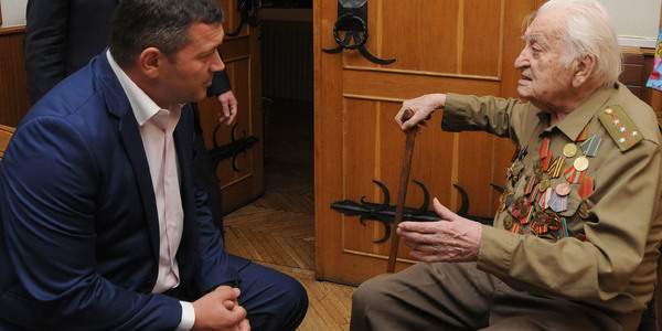 Киянин-ветеран Другої світової війни відзначив 100-літній ювілей