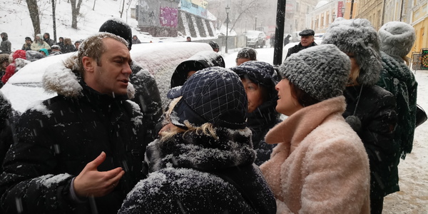 На відкритті Театру на Подолі влаштували скандал [відео]