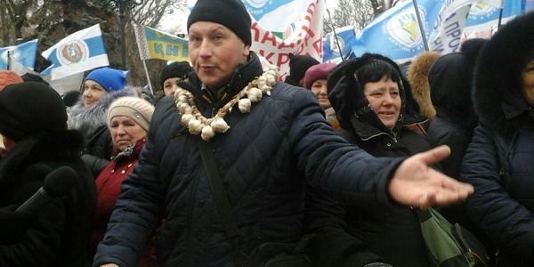 Профспілкам під Верховною Радою обіцяють відставку Парубія [фото]
