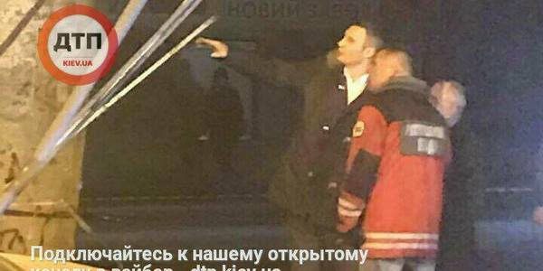Кличко прибув до місця обвалу Шулявського мосту