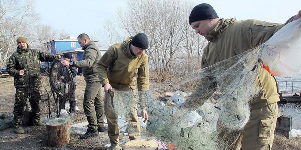 Київський патруль знищив 9 кілометрів рибальських сіток