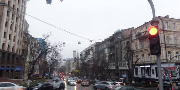У центрі столиці з'явився світлофор у подарунок до Нового року