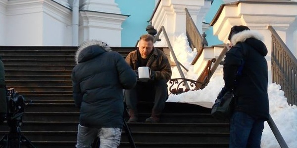 Мухарського помітили на сходах Андріївської церкви