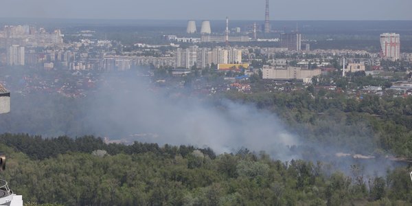 У Києві горить Труханів острів