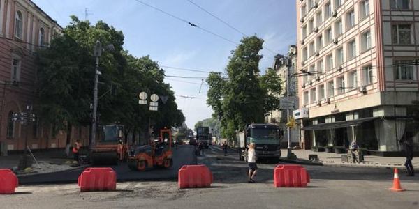 Після капремонту вулиця Володимирська буде в єдиній кольоровій гамі