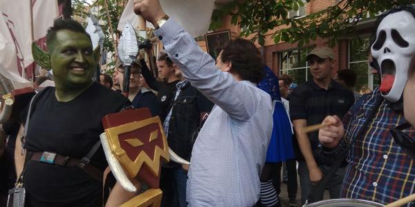 Орк та Йода прийшли на мітинг у Києві