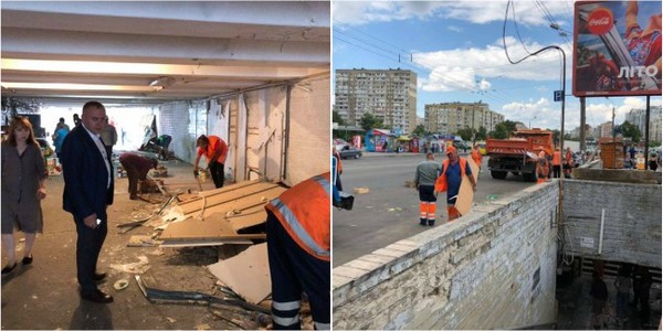 У Деснянському районі позбавилися від МАФів та стихійних розкладок у підземному переході
