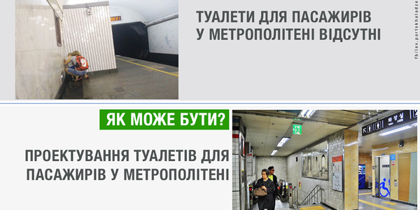 Київський метрополітен розповів, де планують встановити туалети в підземці