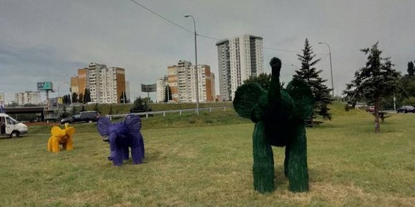 По столиці «гуляють» слони