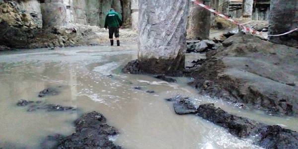 Розкопки на Поштовій площі знову затопило
