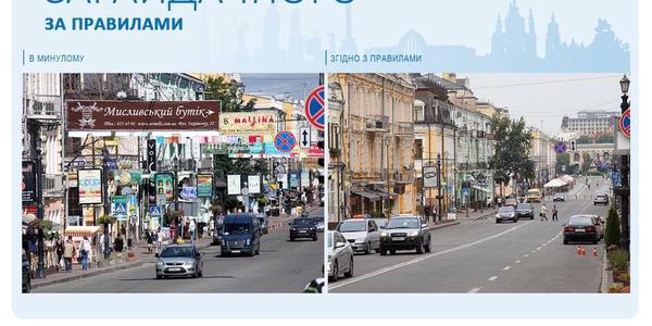 Сагайдачного не впізнати: з центральної вулиці столиці прибрали 183 вивіски