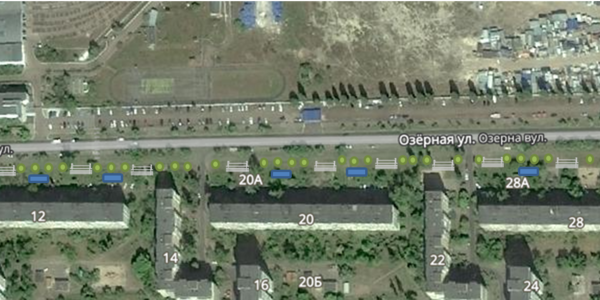 На вулиці Озерній завдяки Громадському бюджету облаштують сквер
