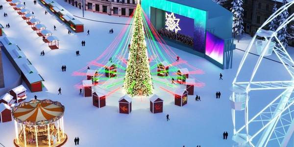 Полярне сяйво на Подолі: якою буде новорічна Контрактова площа