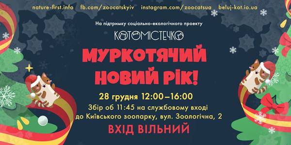 Київський зоопарк запрошує відзначити Новий рік з котиками