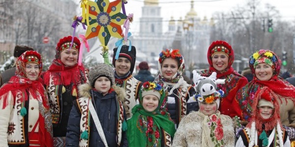 Як на Софійській площі співали стародавніх колядок