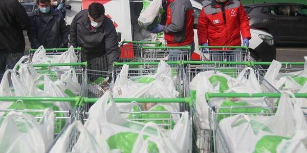 Майже 55 тисяч киян отримали продуктові набори першої необхідності