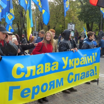 Одна з колон "Маршу Героїв"