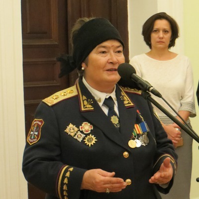 І верховний отаман Громадської організації «Всеукраїнський кінологічний козацький Кіш» Ніна Антонова
