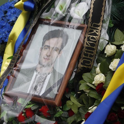 У Києві попрощалися з Георгієм Гонгадзе. Фото Бориса КОРПУСЕНКА