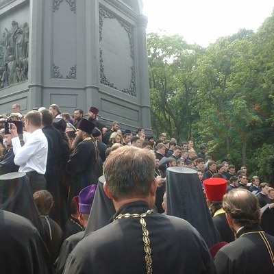 Віряни молилися на Володимирській гірці