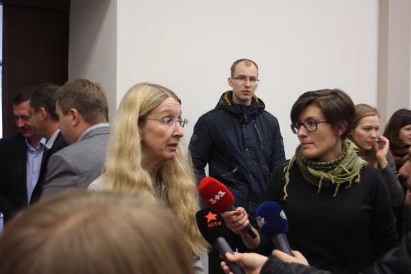 Т.в.о. міністра пані Уляна Супрун дає інтерв'ю
