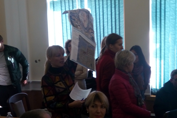 Киричук Тетяна — активістка, котра виступає проти забудови