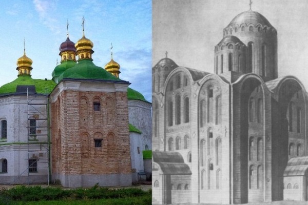 Церква Спаса на Берестові, була споруджена у 1113 році. Родинна церква князів з роду Володимира Мономаха. Зруйнована за часів монгольського нашестя. Відновлена коштом Петра Могили.