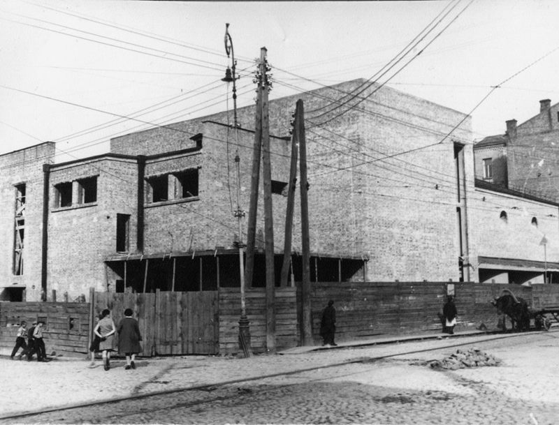 Початок будівництва. Кінотеатр «Жовтень», 1929 р.