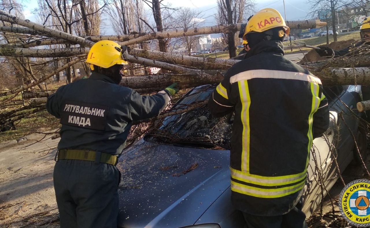 Пошкоджені автівки розчистили від завалів. Фото КАРС