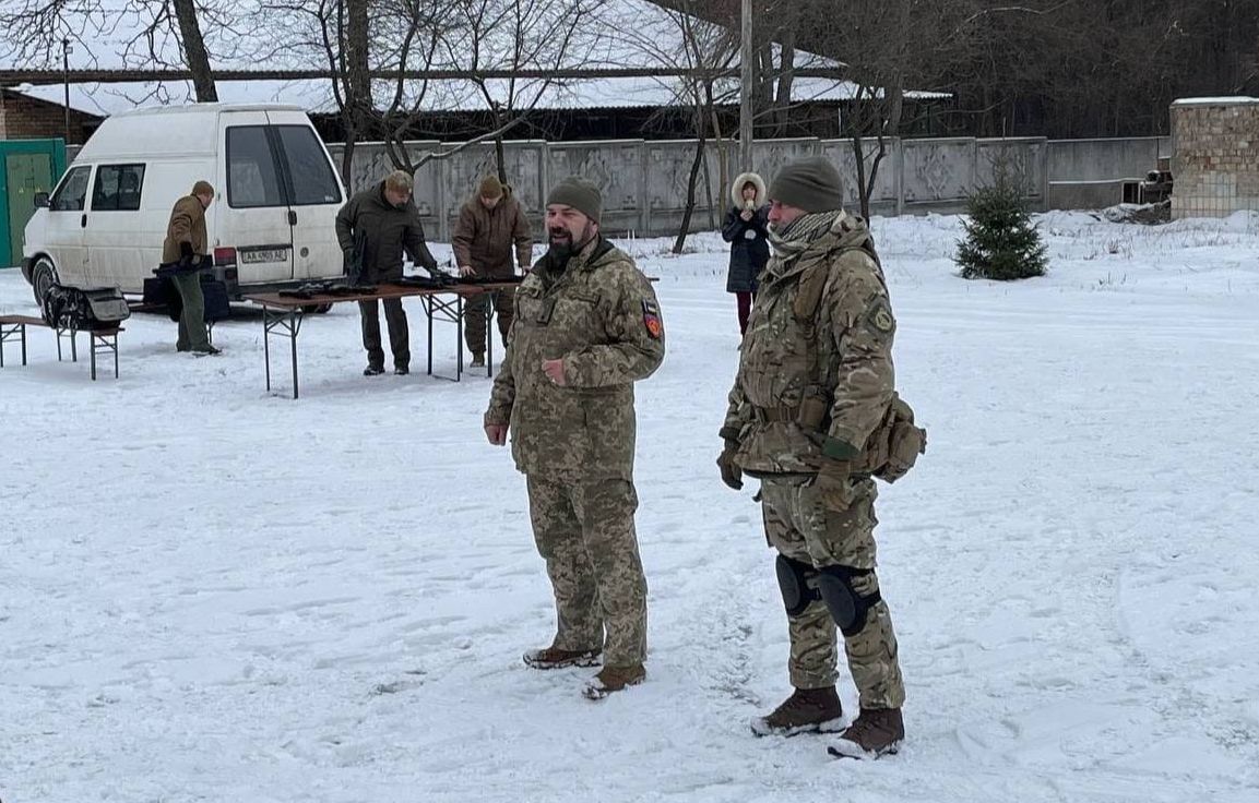 Під час навчань. Фото: Дарницька РДА