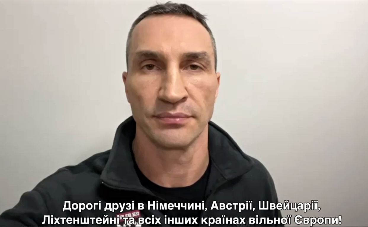 Володимир Кличко звернувся до європейців німецькою Фото: скріншот відео
