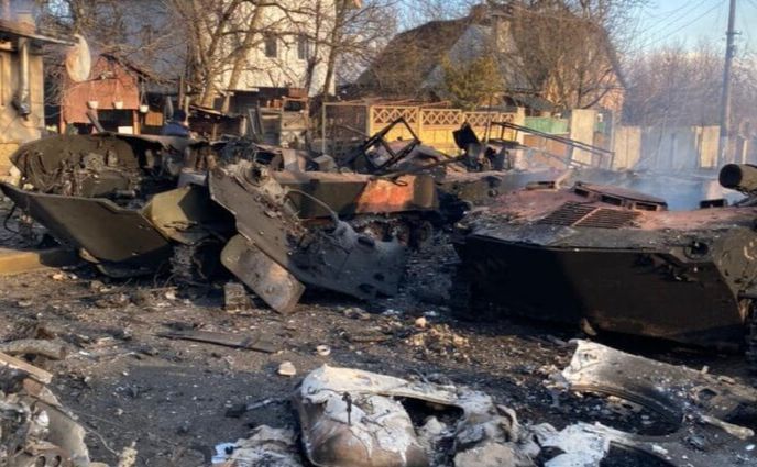 Спалена техніка окупантів. Ілюстративне фото з відкритих джерел
