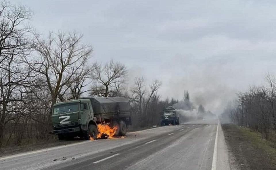 Знищена техніка окупантів