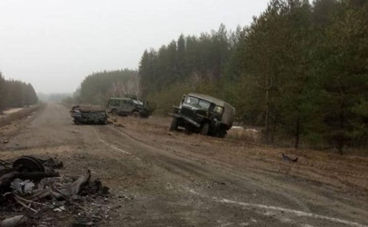 Розгромлена техніка ворога. Фото з відкритих джерел