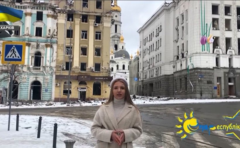 Центр Харкова сьогодні. Скрін відео