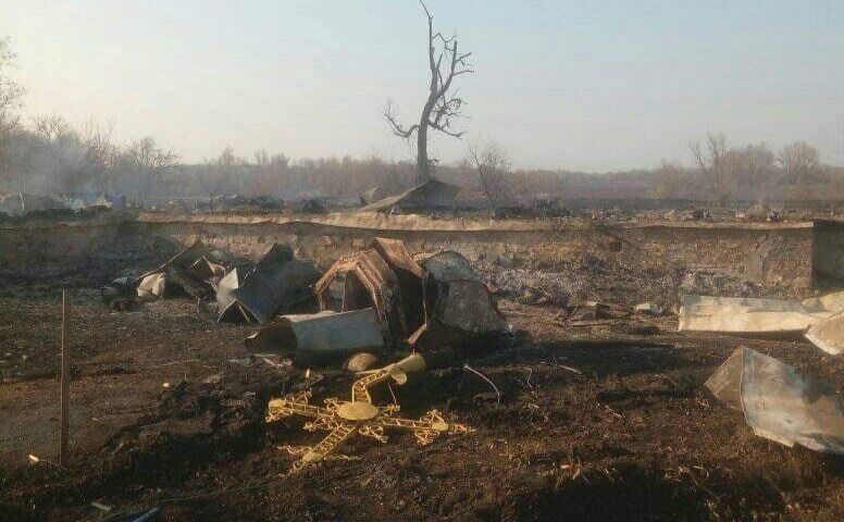 Зруйнований харам на Київщині. Фото: Київська обласна прокуратура