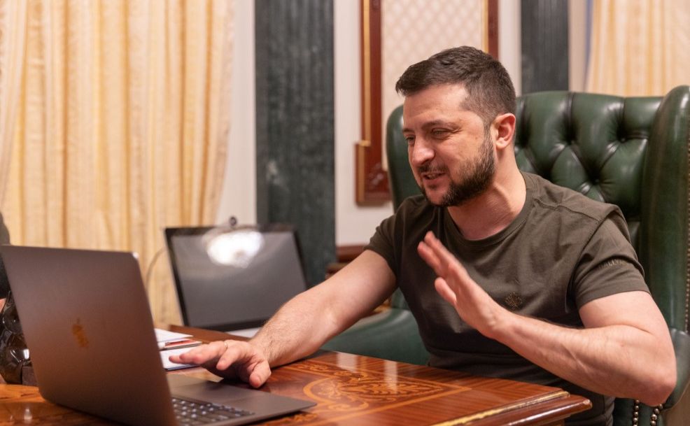 Президент України поспілкувався з медійниками «Єдині новини» Фото: ОП