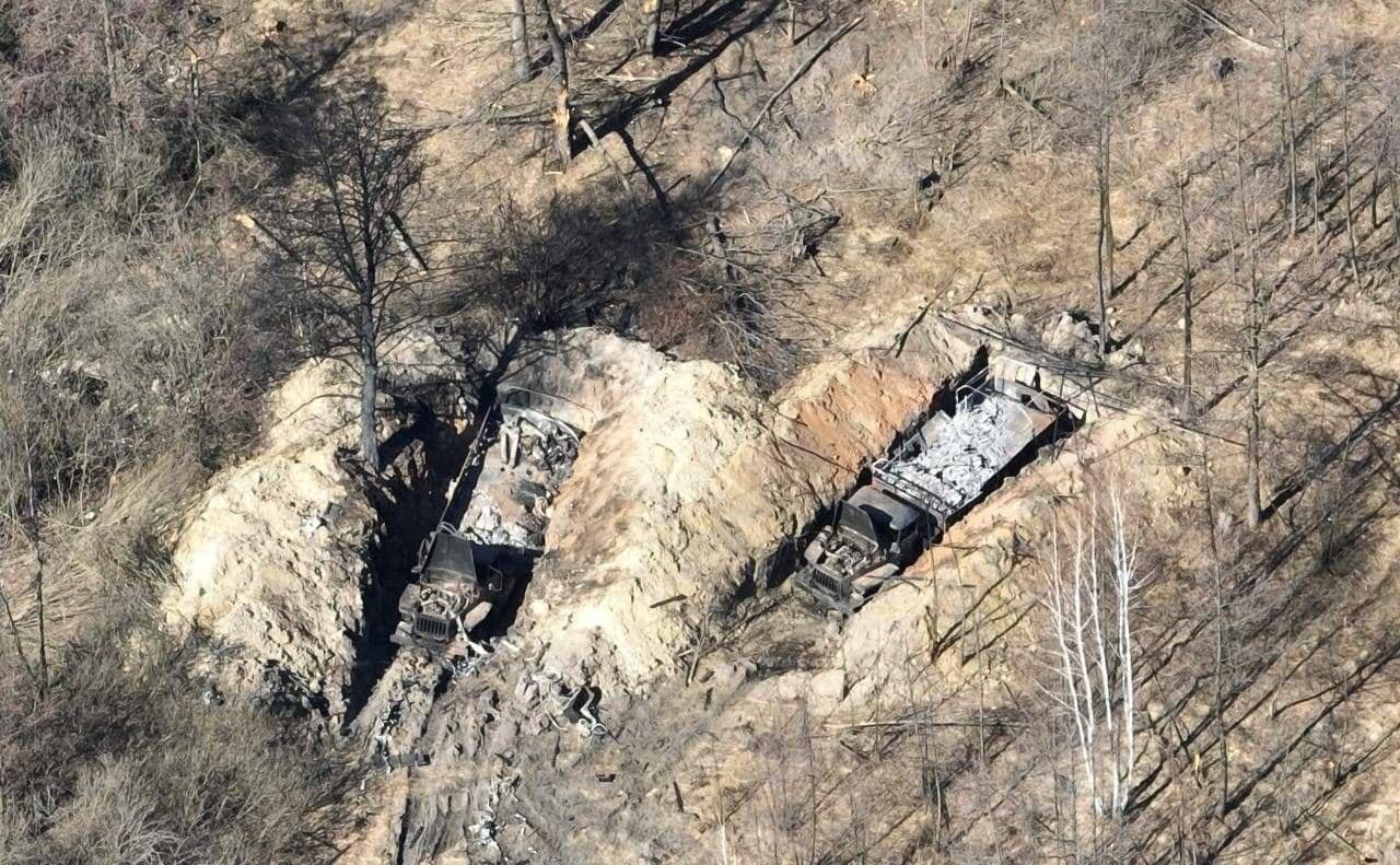 Окупанти закопались, але їм це не допомогло. Фото: Нацгвардія