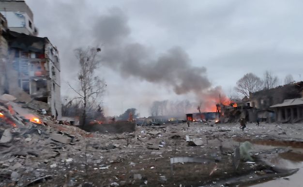 Як зруйнували Бородянку російські «визволителі». Фото: З відкритих джерел