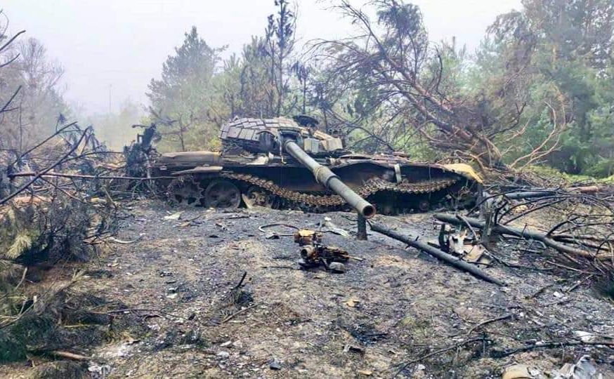 Техніка окупантів знищена. Фото: Генштаб ЗСУ