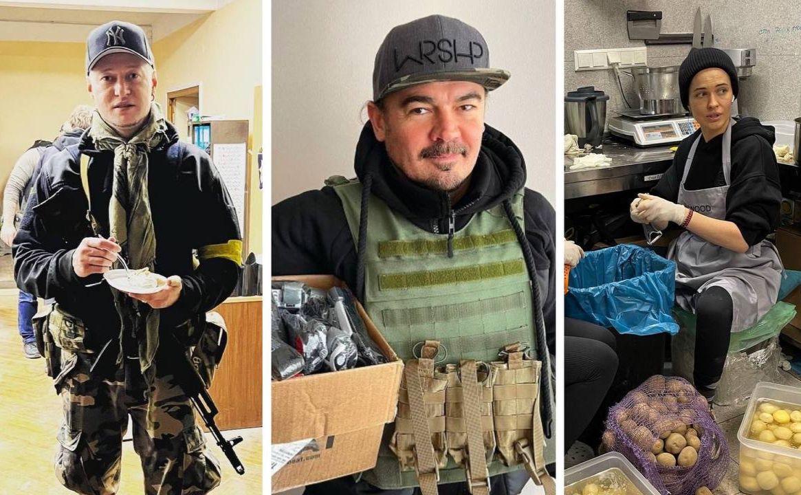 Андрій Хливнюк, Фагот, Даша Астафʼєва. Колаж: Даша Гришина