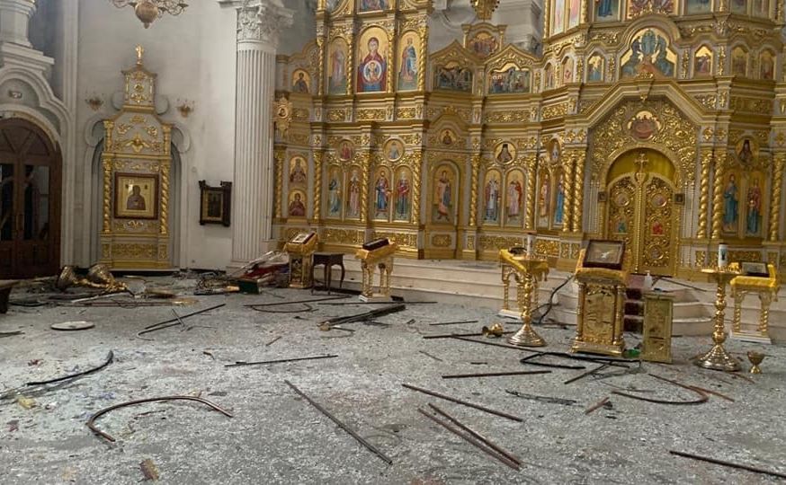 Успенський собор Харкова після приходу «руского мира». Фото з відкритих джерел