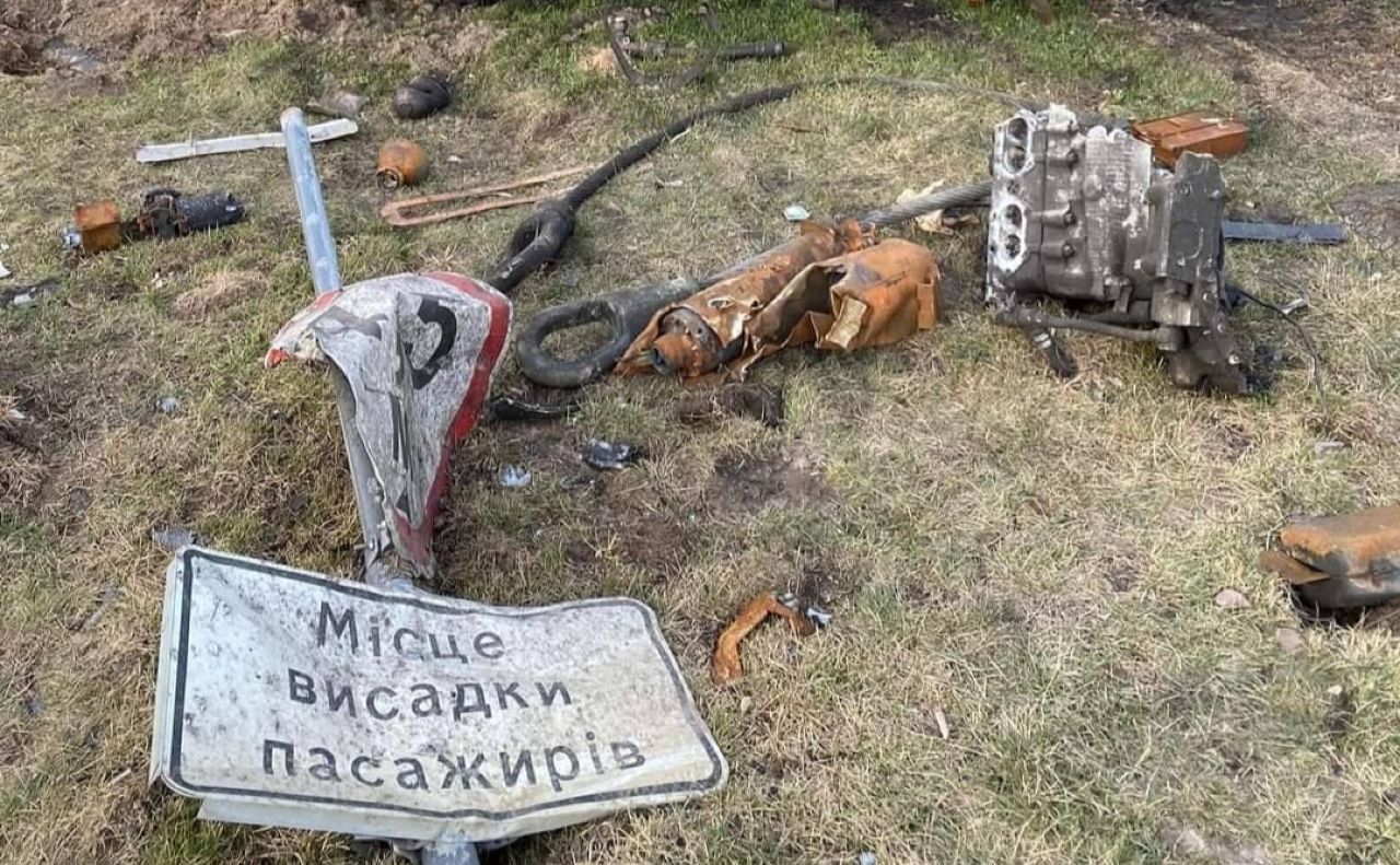 Окупантів висадили точно на зупинці. Фото: Генеральний штаб ЗСУ