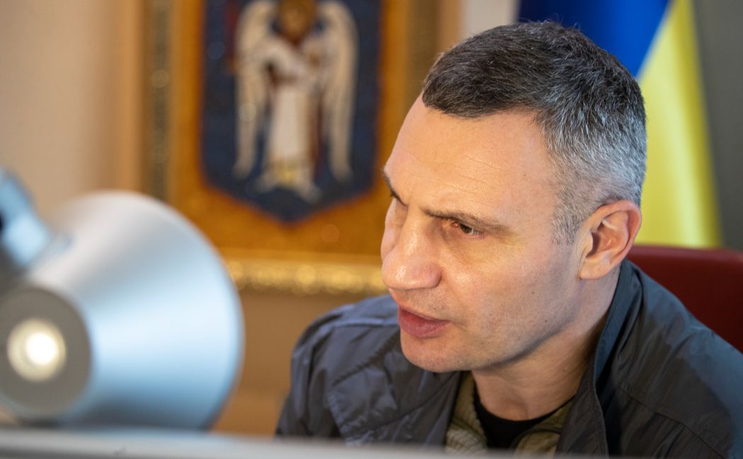 Мер Києва Віталій Кличко поспілкувався онлайн з мером Брюсселя Філіпом Клозом. Фото: КМДА